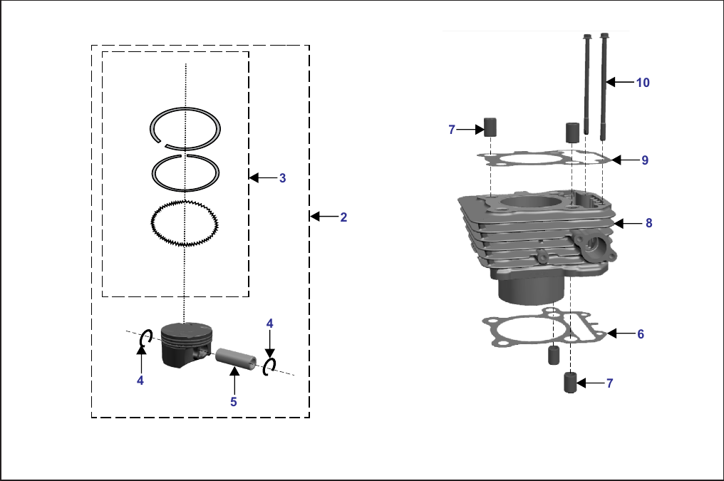 Plate 8 — CYLINDER / PISTON