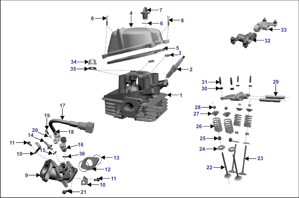 Plate 9 — CYLINDER HEAD