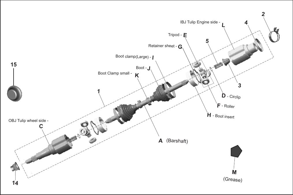 Plate 29 — CV SHAFT
