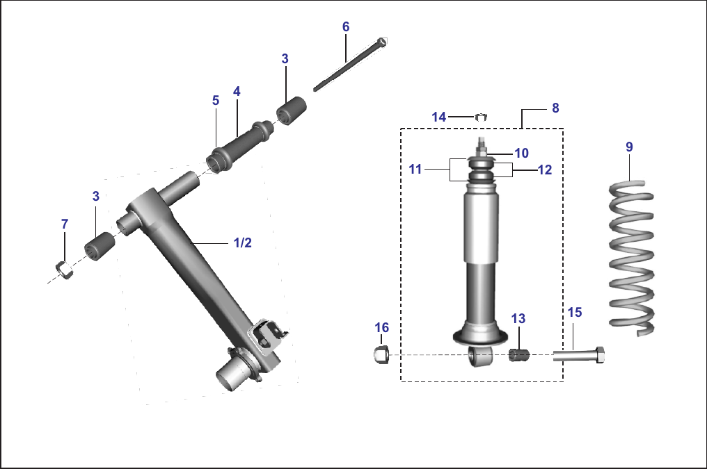 Plate 30 — TRAILING ARM / RR SH. ABS - RE