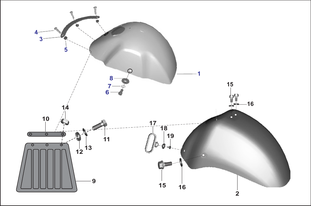 Plate 37 — FRONT MUDGUARD