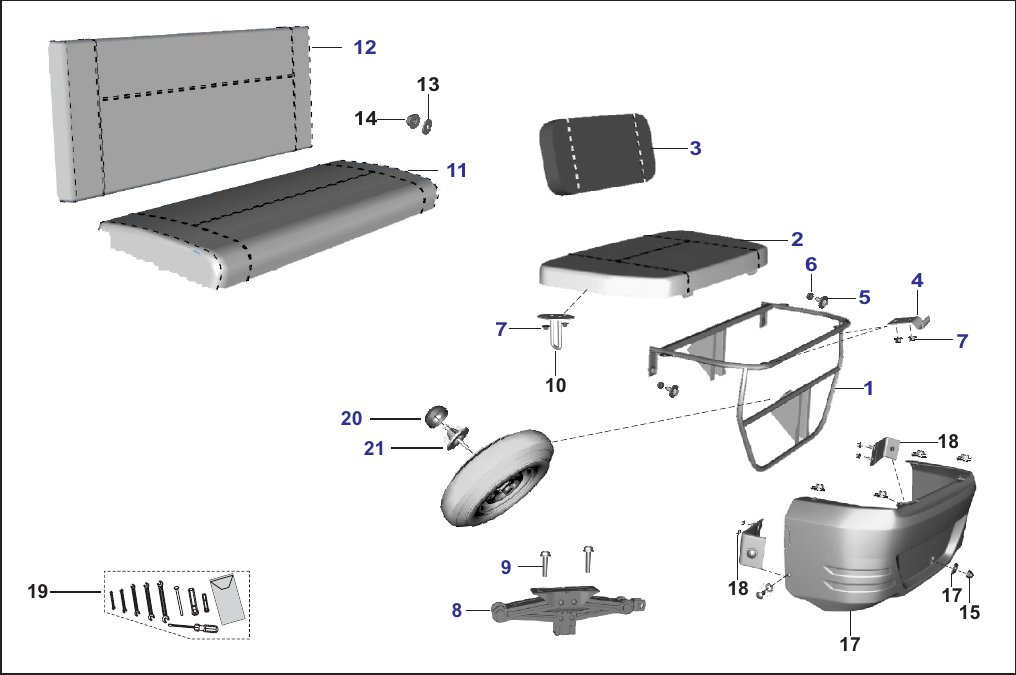 Plate 66 — SEAT ASSEMBLY - RE
