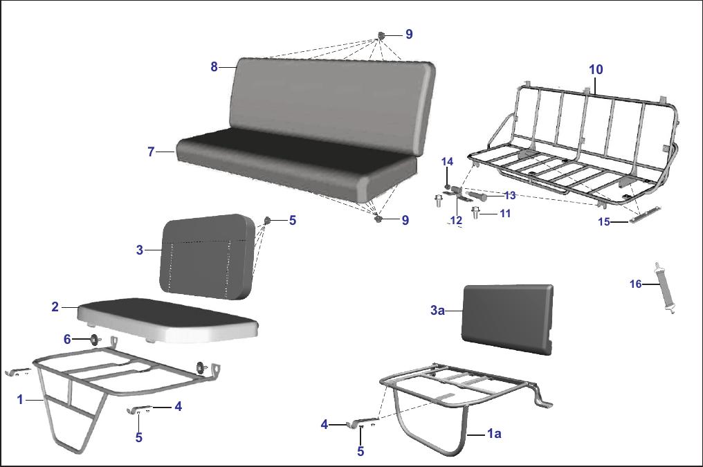 Plate 68 — SEAT ASSEMBLY - XWIDE & C