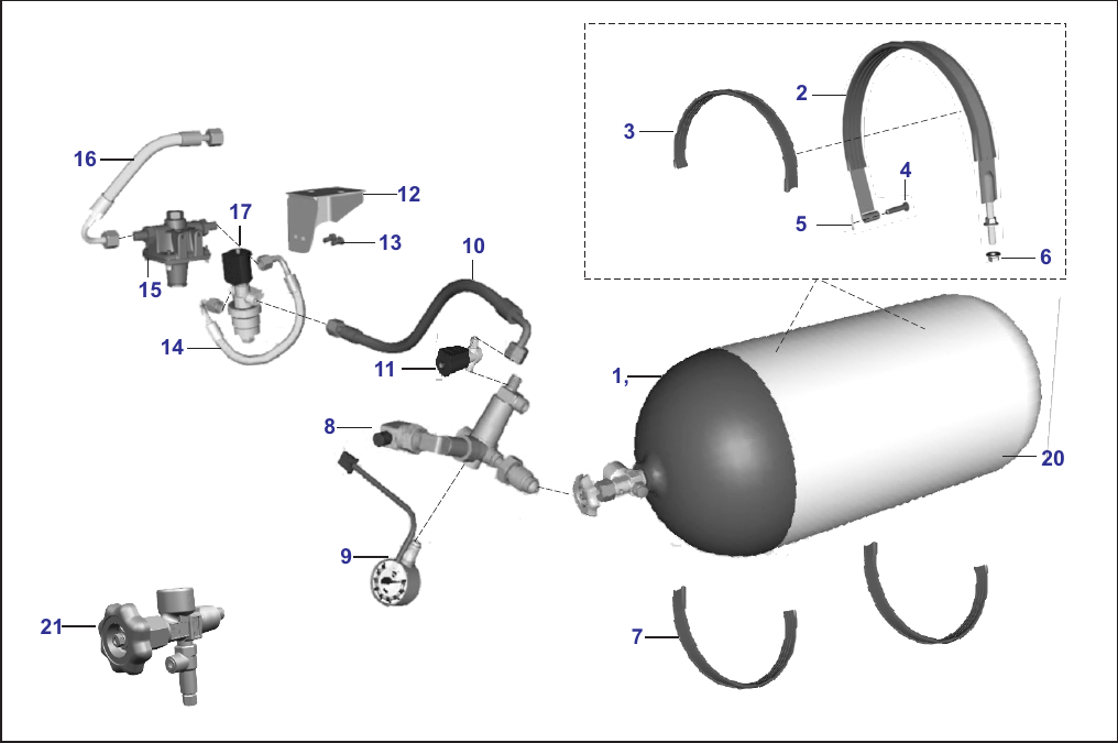 Plate 85 — CYLINDER FOR CNG - C