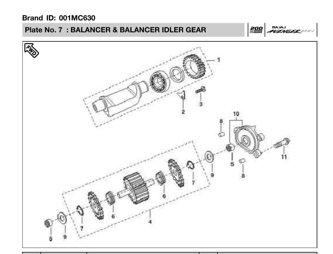 Plate 7 — BALANCER & BALANCER IDLER GEAR