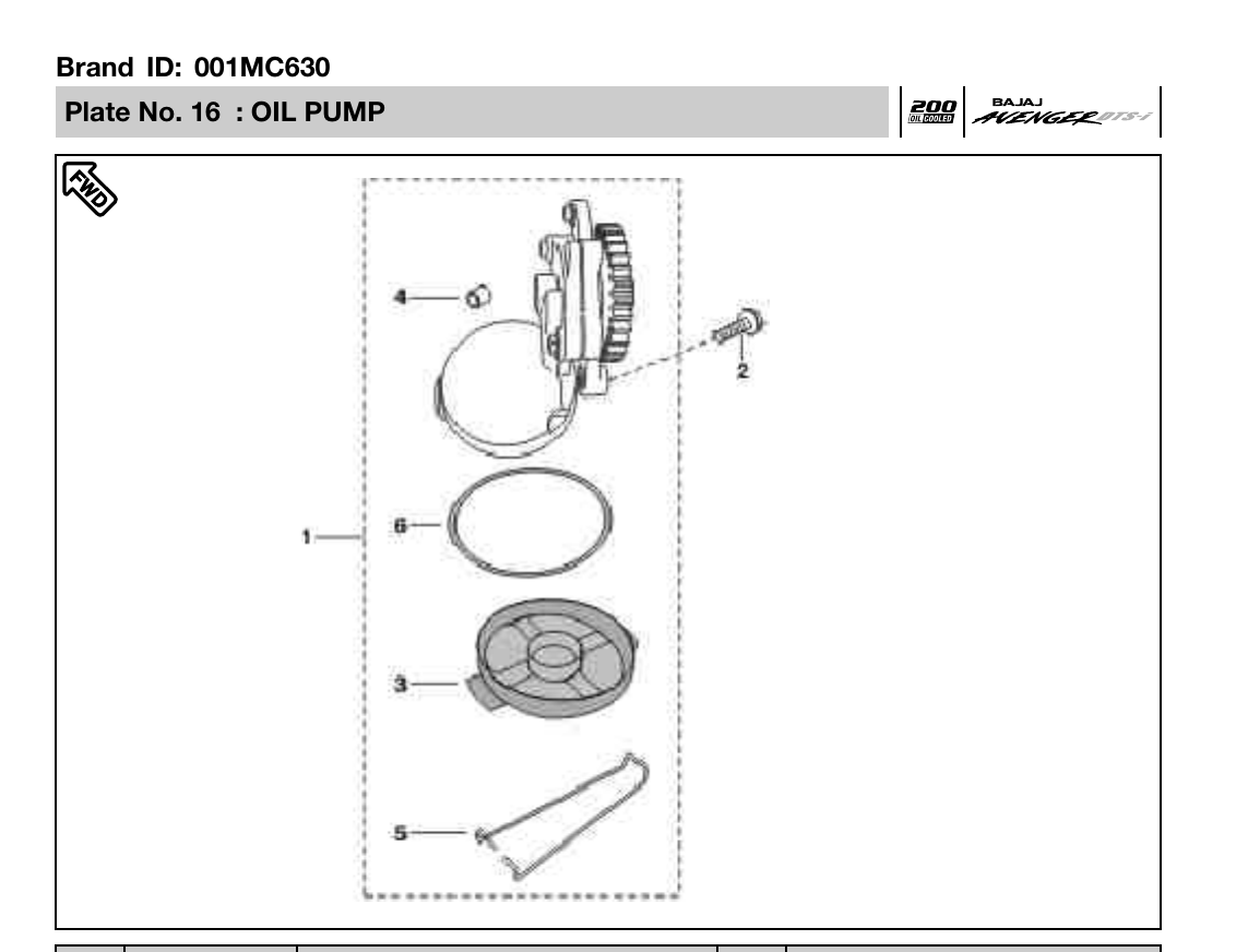 Plate 16 — OIL PUMP