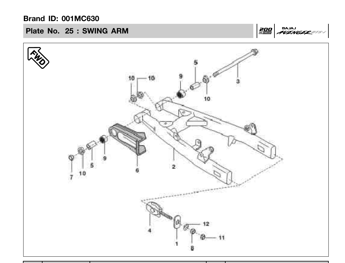 Plate 25 — SWING ARM