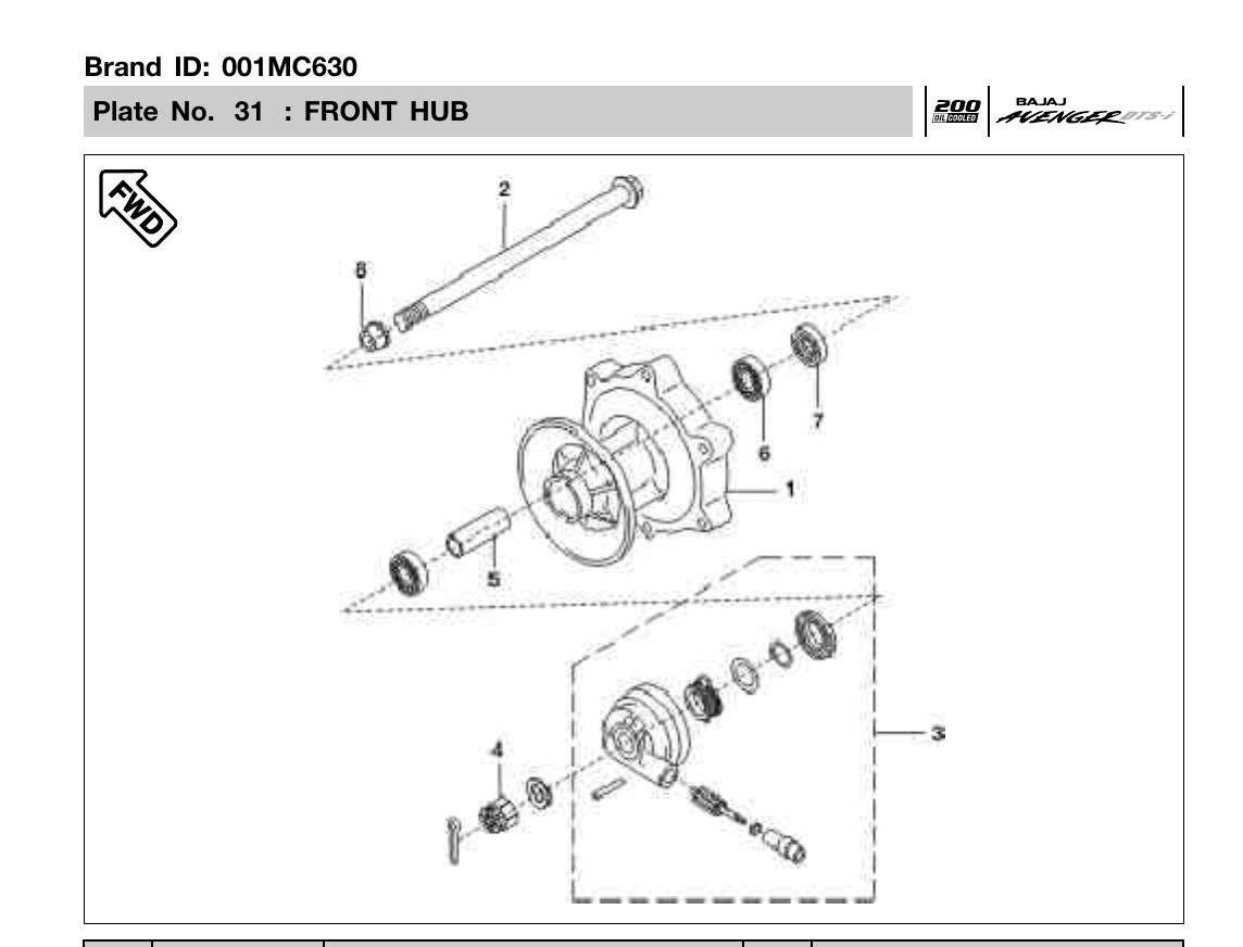 Plate 31 — FRONT HUB