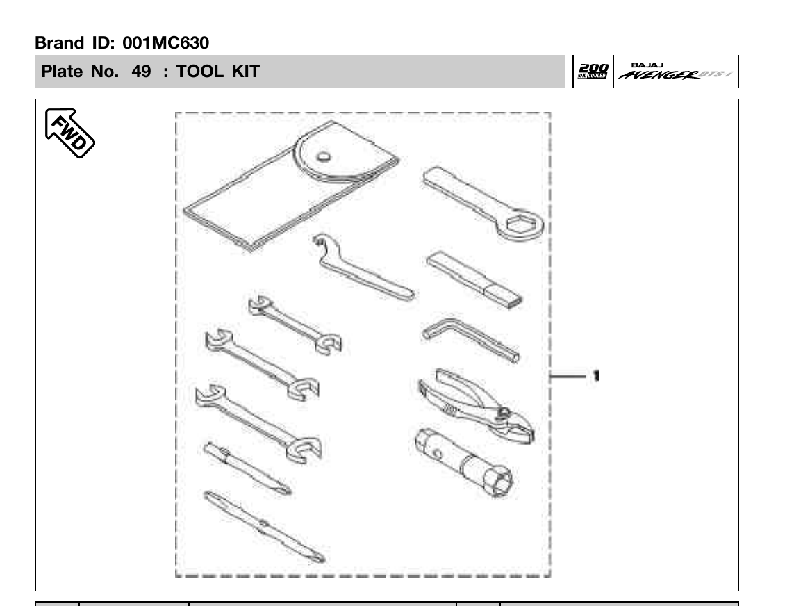 Plate 49 — TOOL KIT