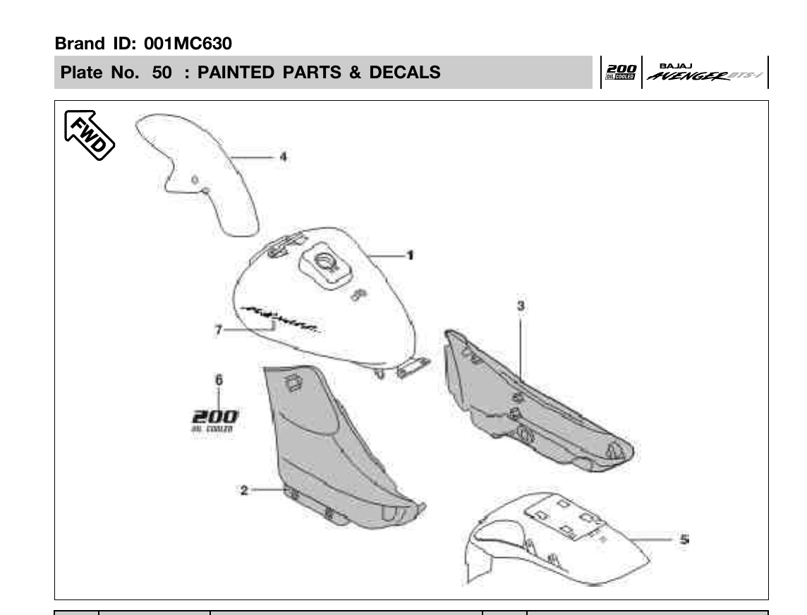Plate 50 — PAINTED PARTS & DECALS