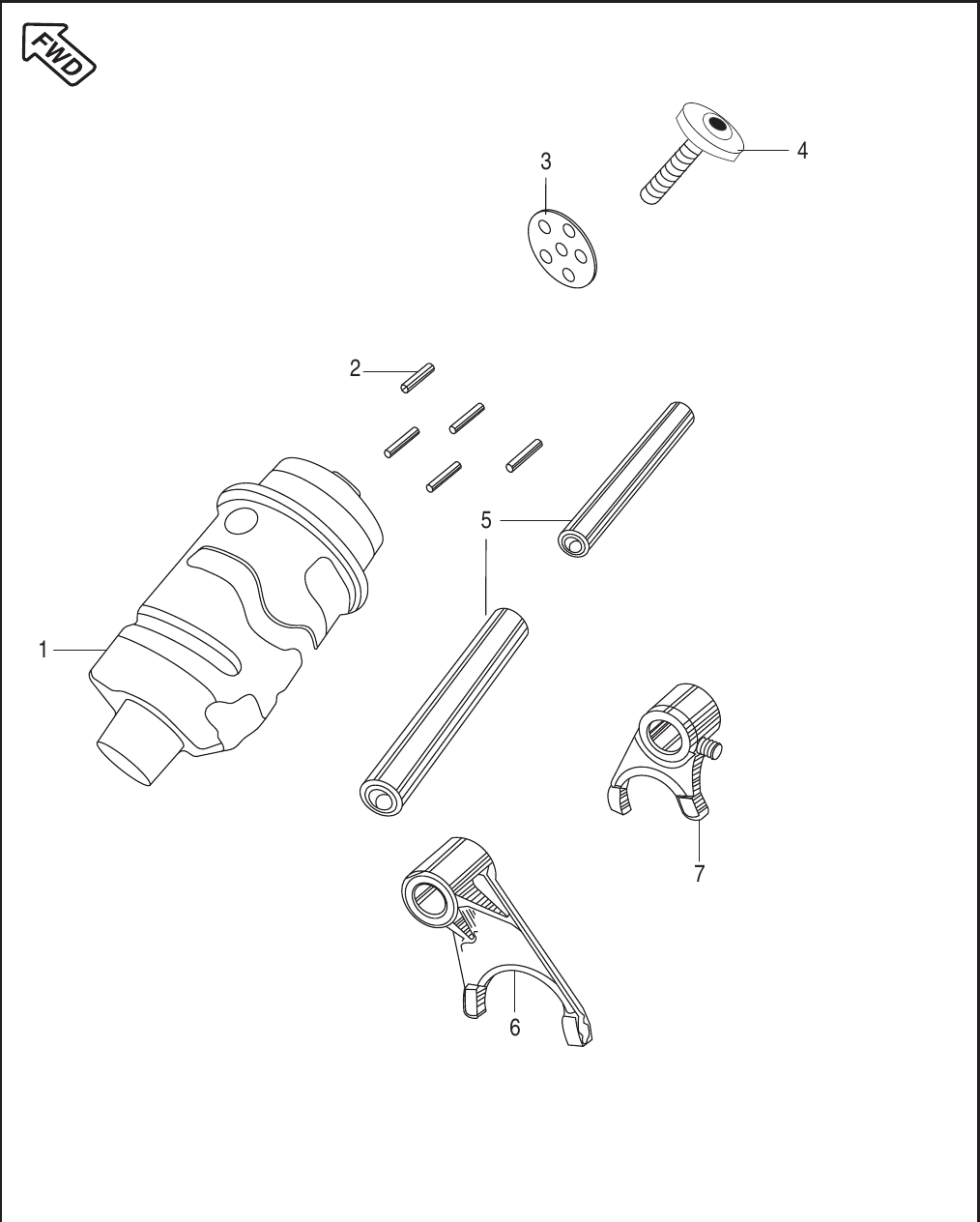Plate 8 — Change Drum / Shift Fork