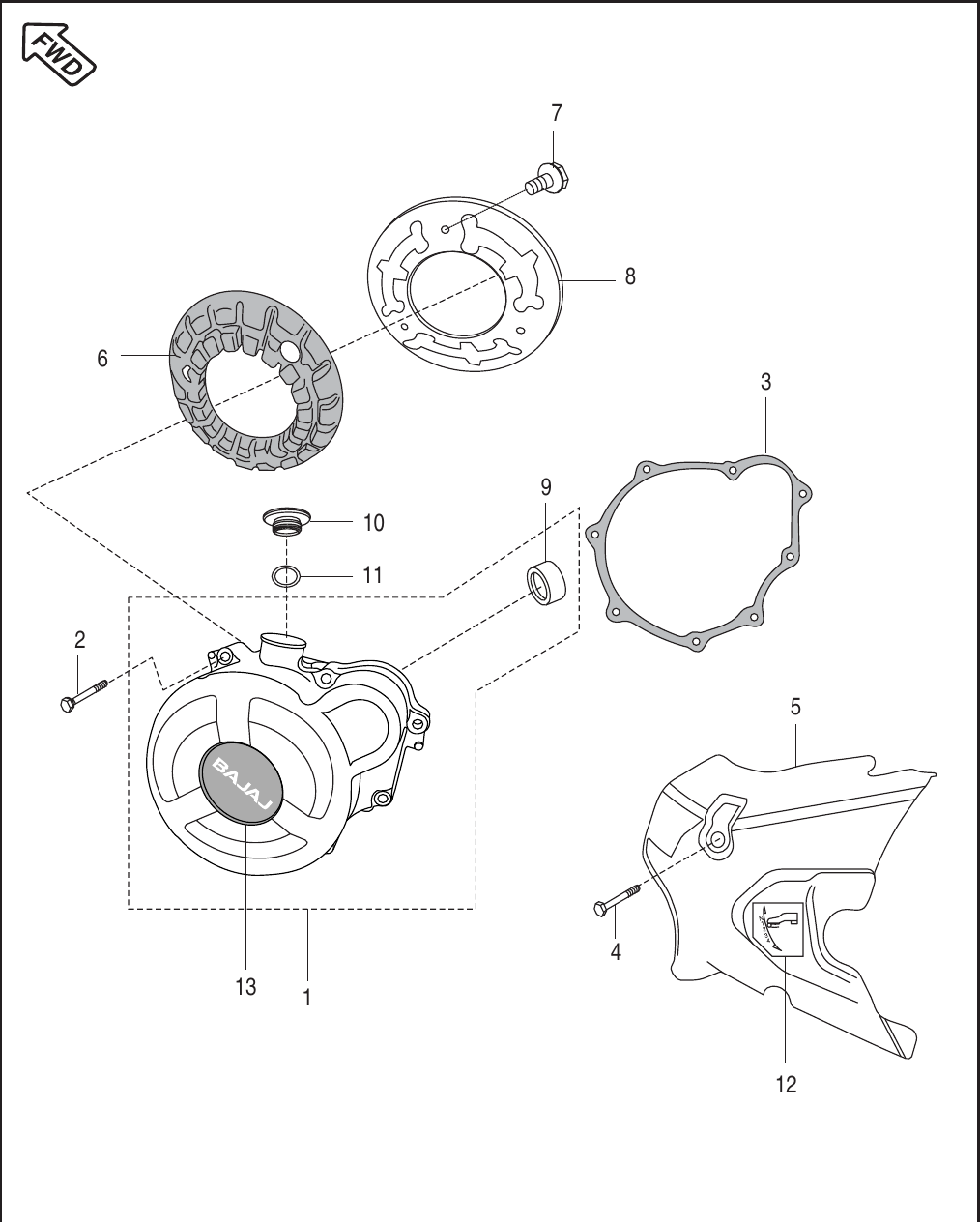 Plate 13 — Cover Magneto