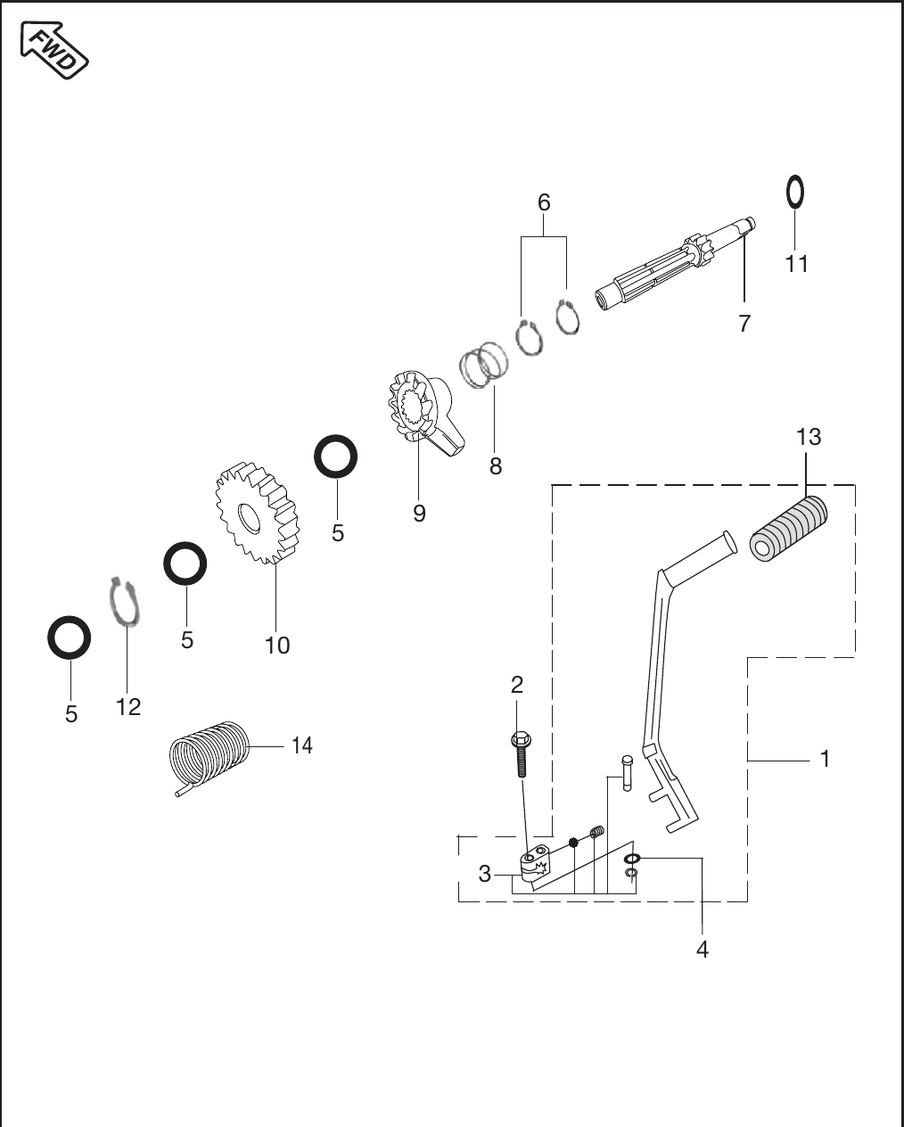 Plate 15 — Kick Starter Mechanism