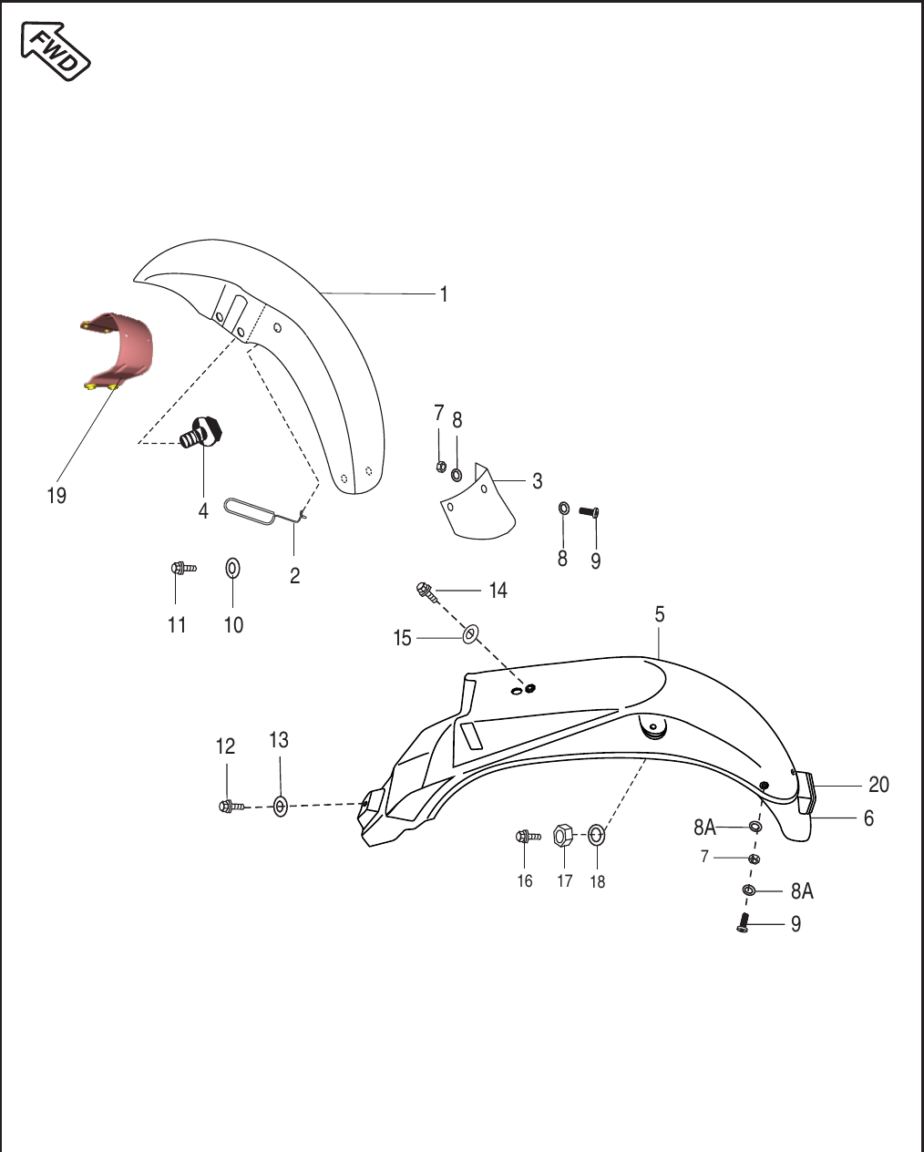Plate 27 — Mudguard - Front & Rear