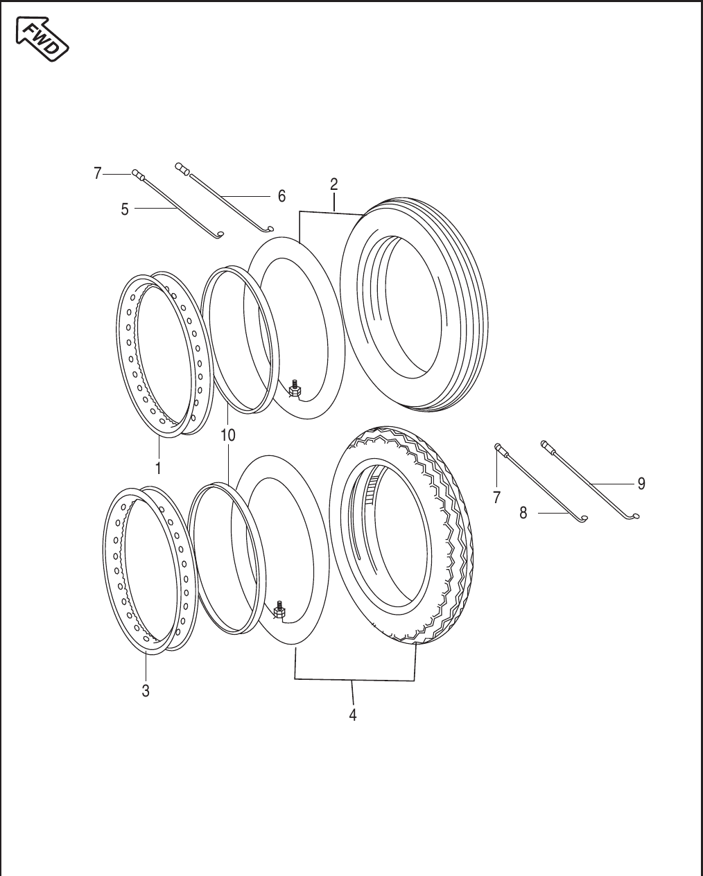 Plate 29 — Tube / Tyre / Rim