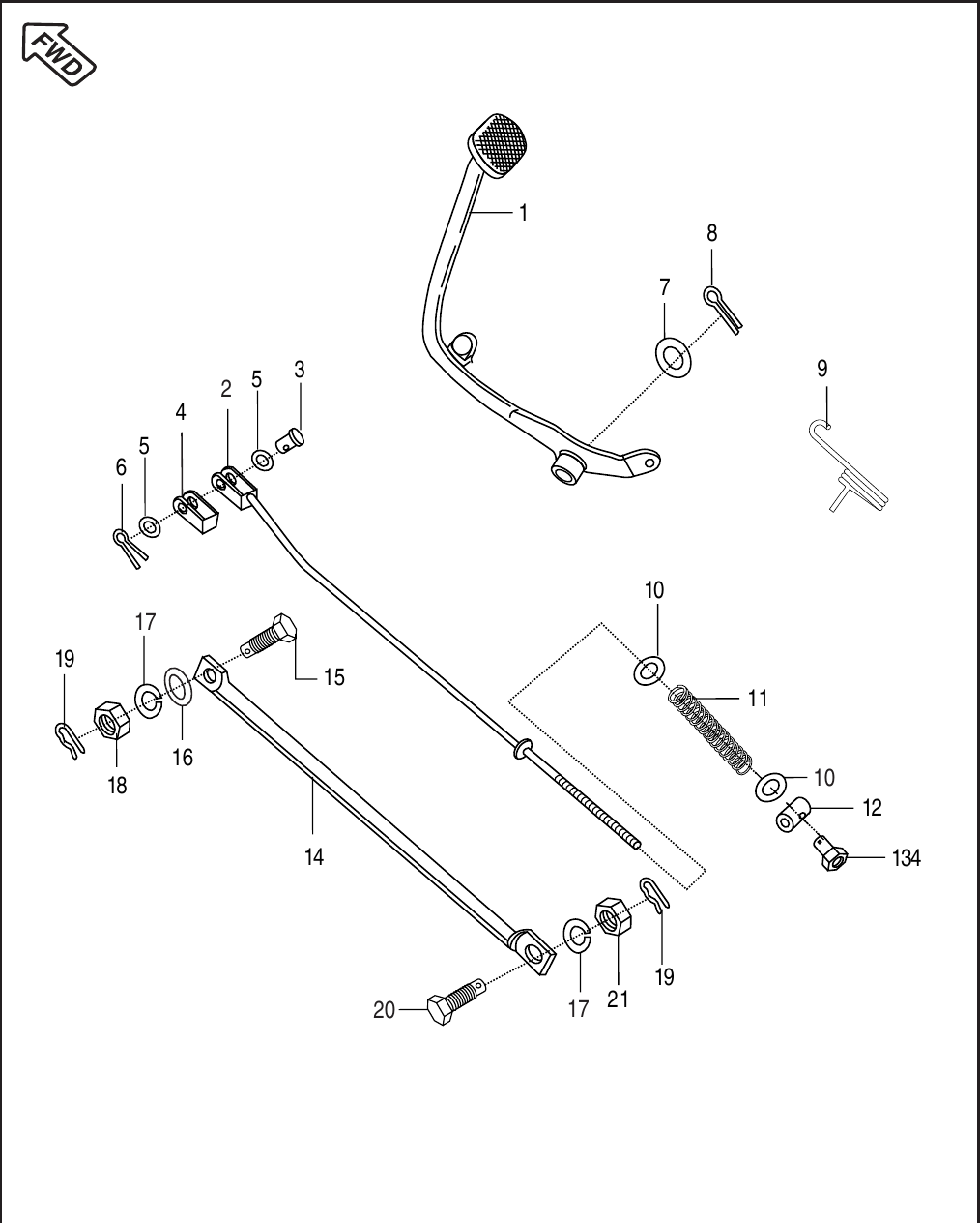 Plate 32 — Rear Brake Pedal