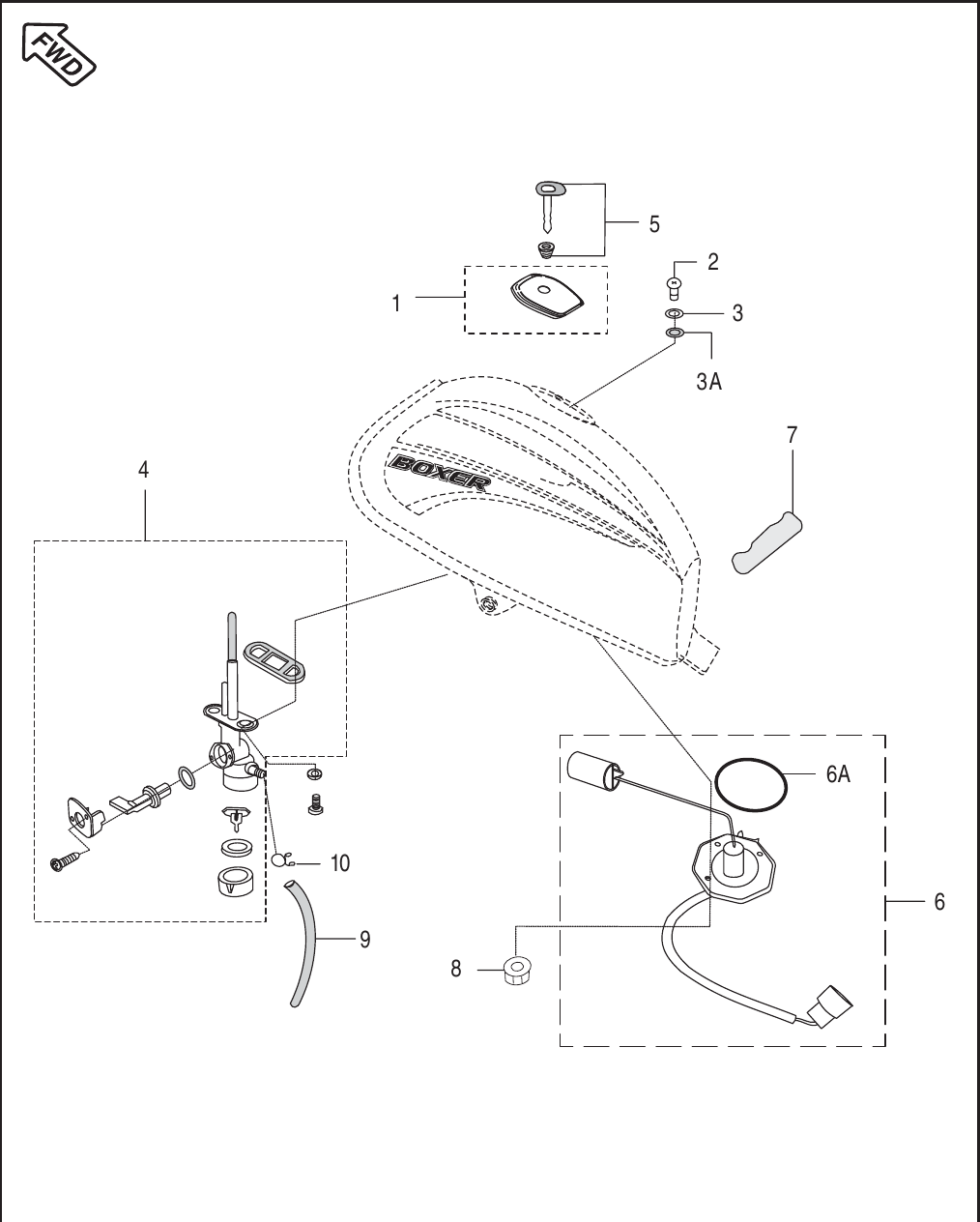Plate 36 — Fuell Tank, Cap Tank and Gauge Fuel