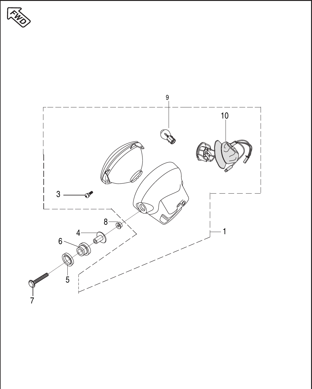 Plate 41 — Head Lamp (Without Fairing)