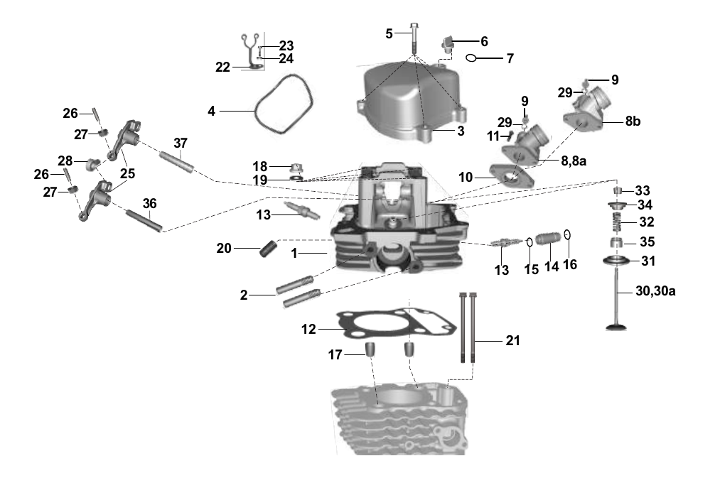 Plate 8 — CYLINDER HEAD