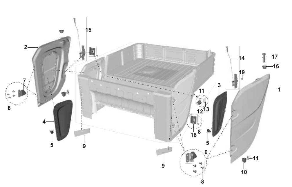 Plate 65 — BODY DOOR - XWIDE