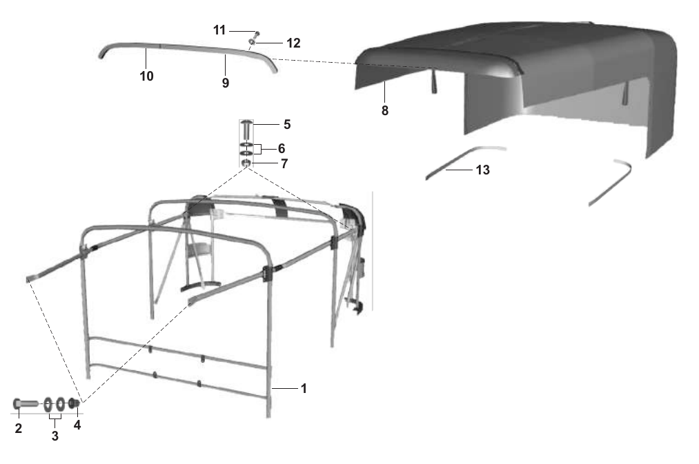 Plate 75 — HOOD FRAME ASSLY- Z