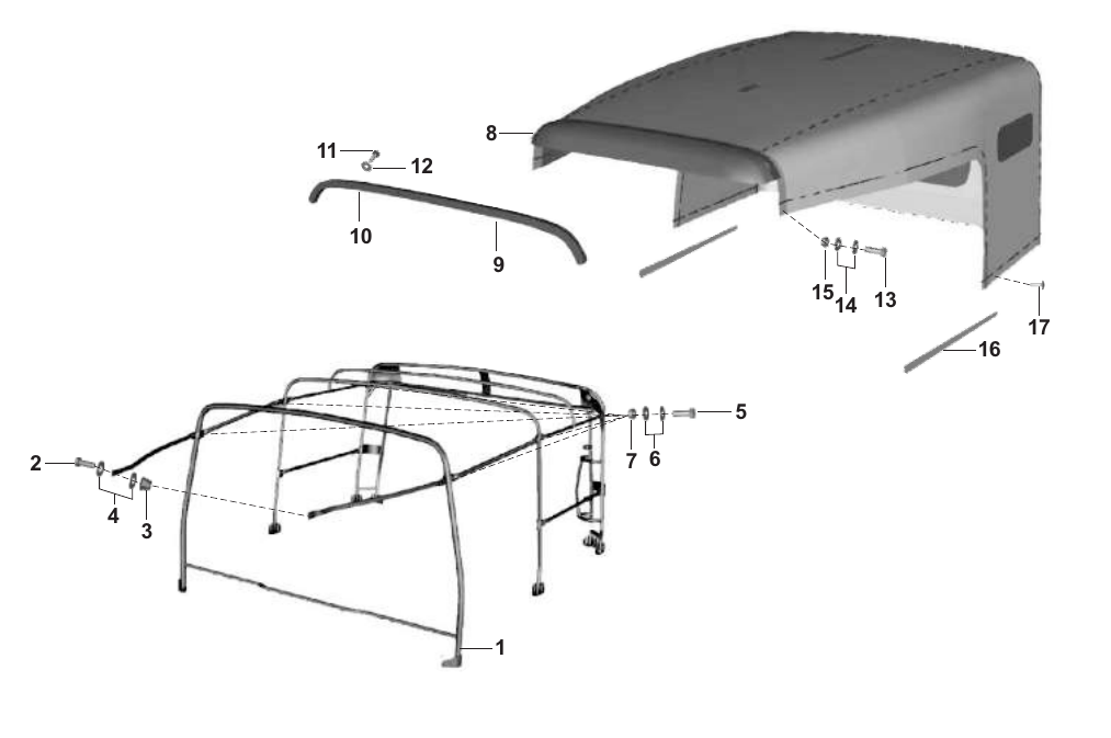 Plate 76 — HOOD FRAME ASSLY- XWIDE