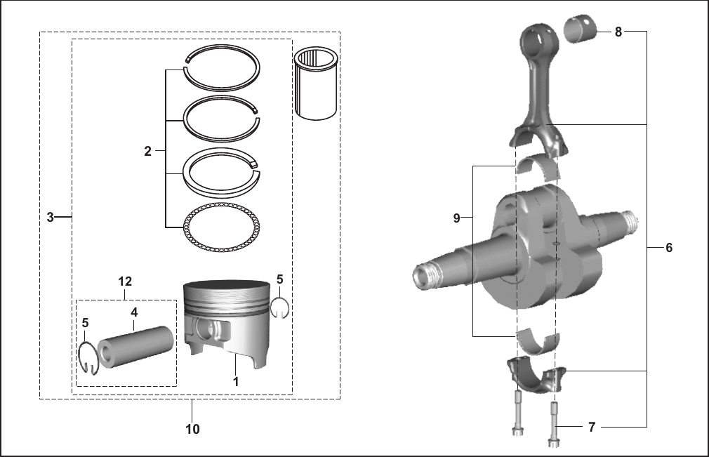 Plate 2 — PISTON & CONNECTING ROD