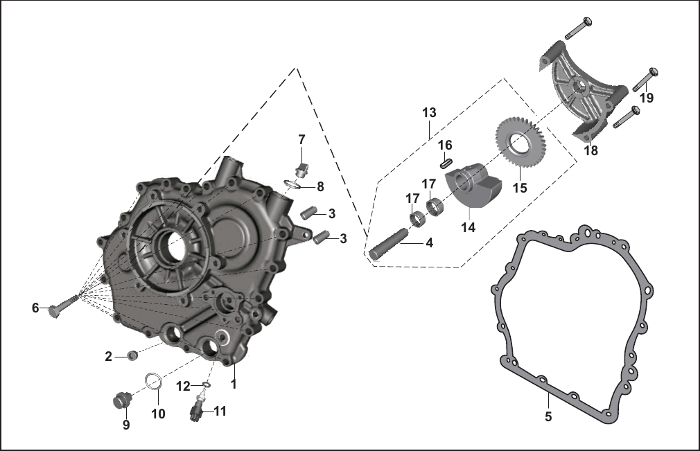 Plate 6 — COVER CRANKCASE & WEIGHT BALANCER