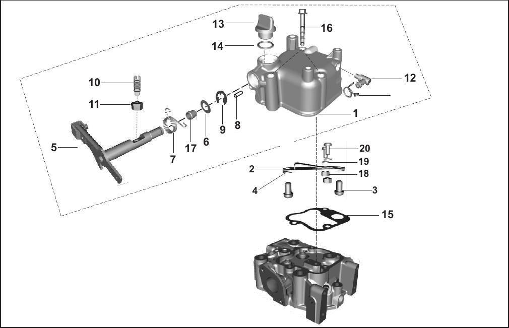 Plate 19 — CYLINDER HEAD COVER