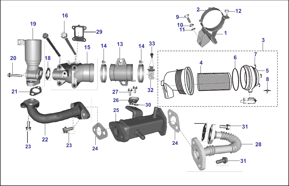 Plate 25 — AIR FILTER & EGR - MAXIMA