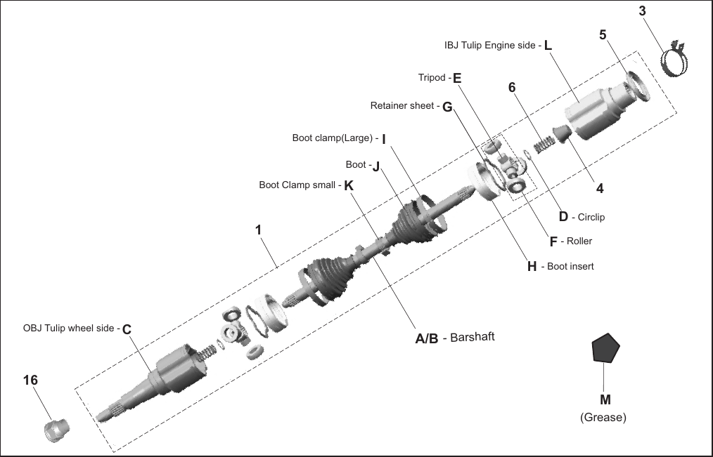 Plate 41 — DRIVE SHAFT CV