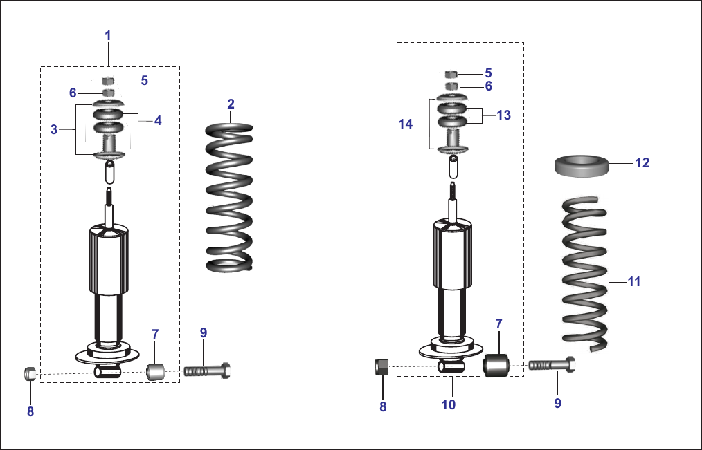 Plate 43 — REAR SHOCK ABSORBER