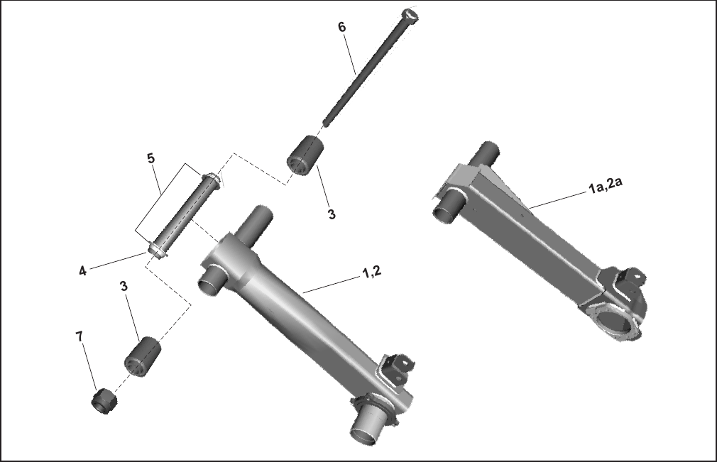 Plate 44 — TRAILING ARM - RE & Z