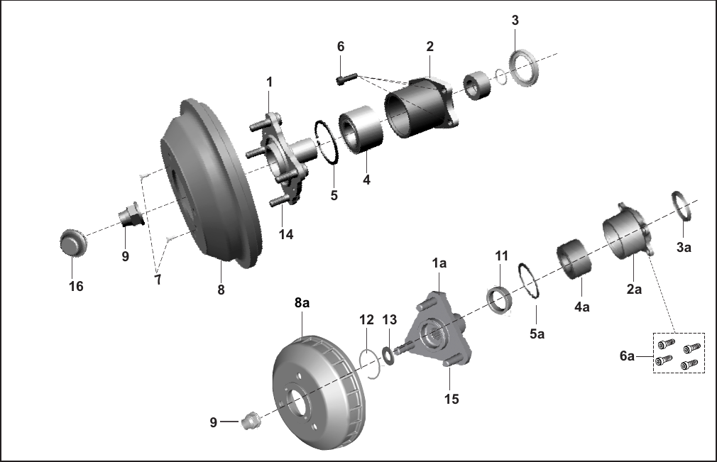 Plate 46 — REAR HUB & AXLE
