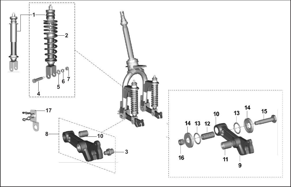 Plate 54 — FRONT SHOCK ABSORBER & LINKAGE