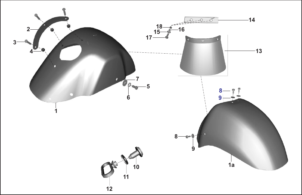 Plate 55 — FRONT MUDGUARD