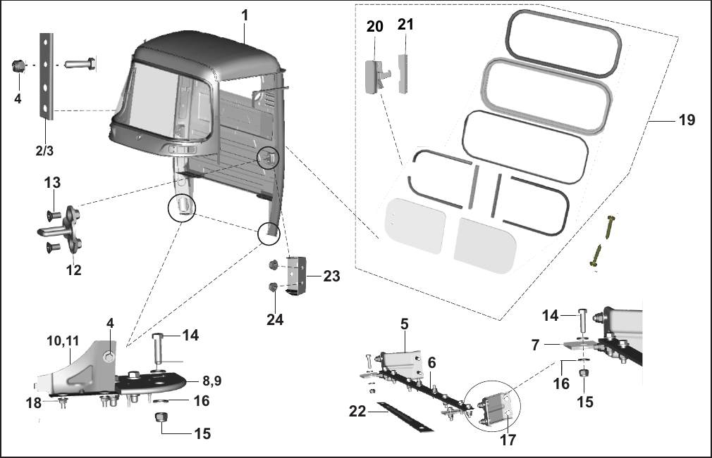 Plate 65 — CABIN ASSEMBLY - MAXIMA C