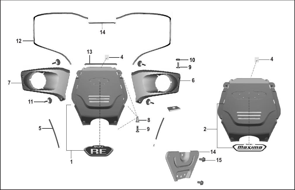 Plate 66 — STEERING & HEAD LAMP COVER