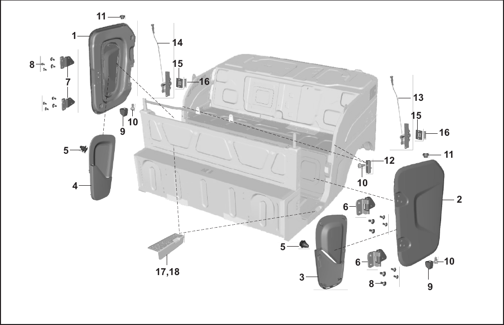 Plate 71 — BODY DOOR - RE