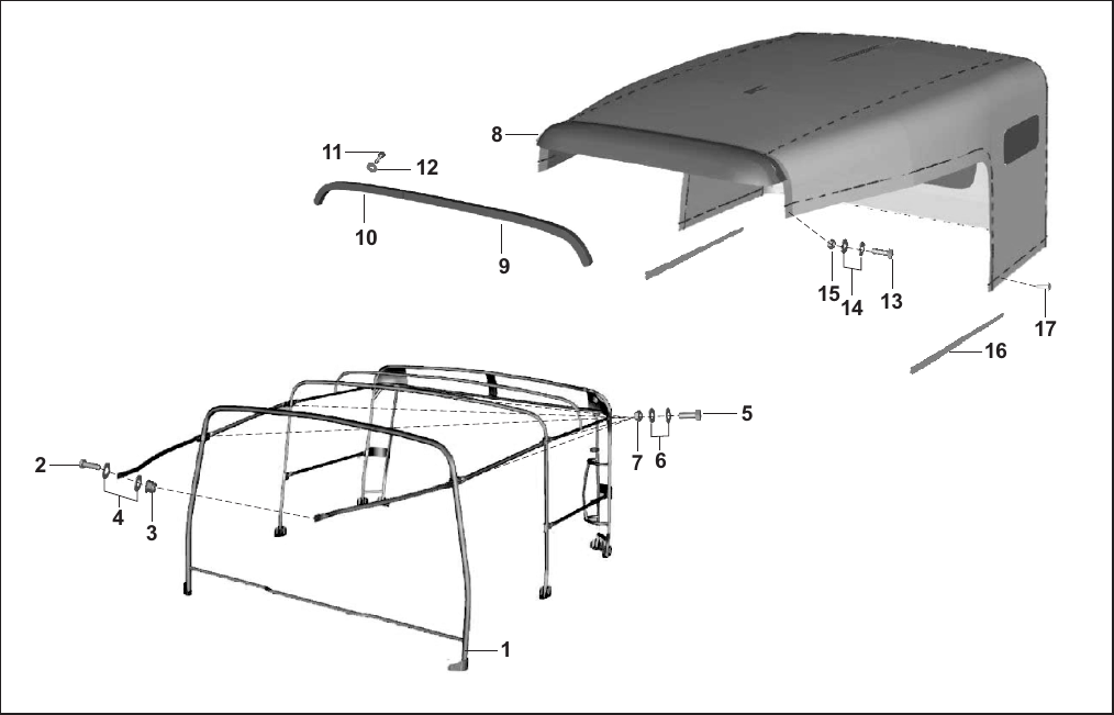 Plate 82 — HOOD FRAME - XWIDE