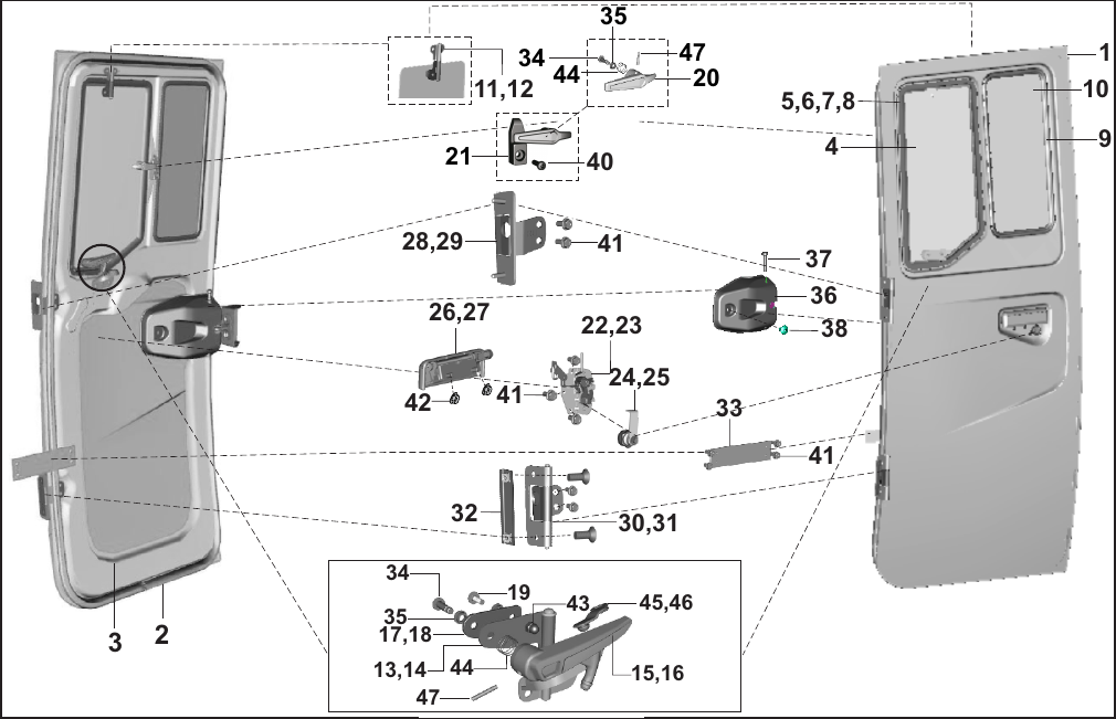 Plate 84 — DOOR ASSEMBLY (CARGO)