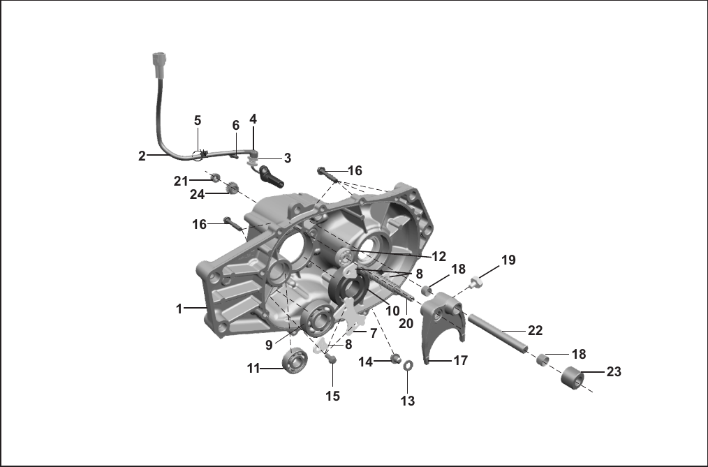 Plate 7 — CASE TRANSMISSION - RH