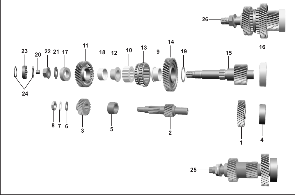 Plate 9 — SHAFT ASSEMBLY INPUT / OUTPUT