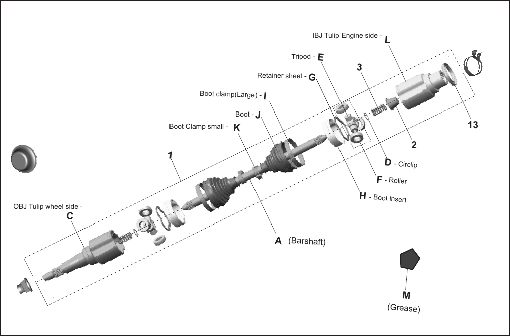 Plate 12 — ASSEMBLY DRIVE SHAFT