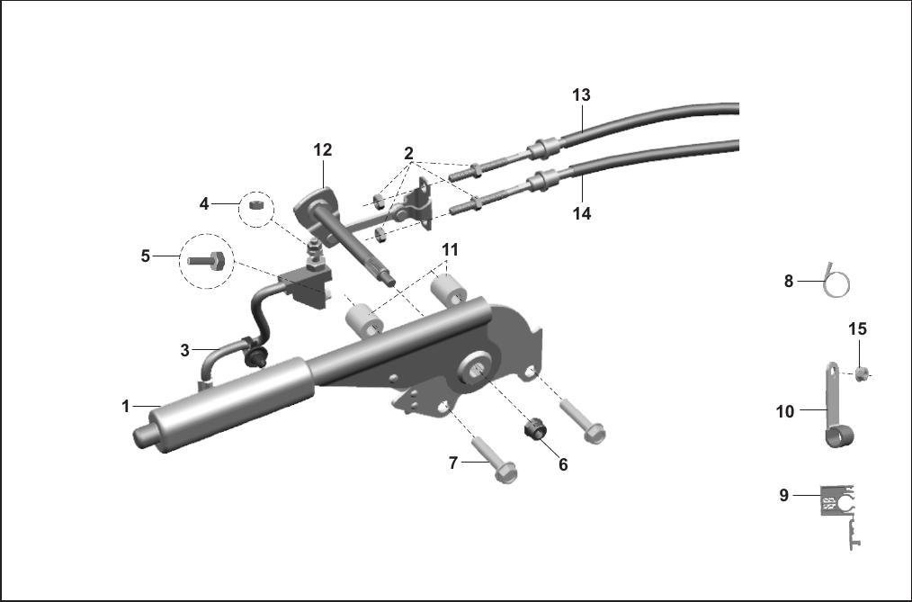 Plate 17 — LEVER ASSLY BRAKE PARKING - C