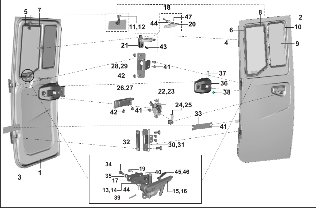 Plate 33 — ASSEMBLY DOOR - CARGO