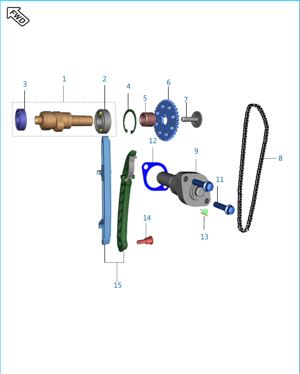 Plate 5 — Camshaft / Tensioner