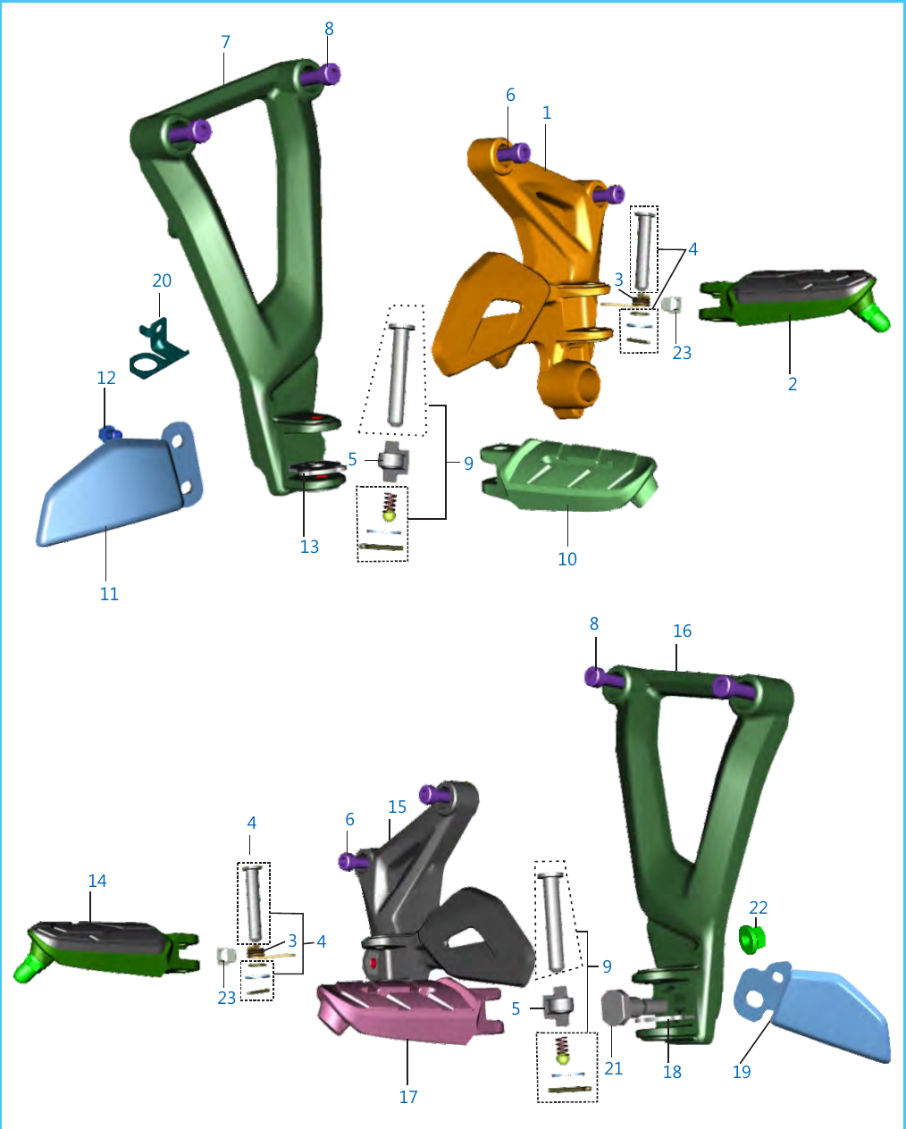 Plate 29 — Pillion Foot Rest / Holder