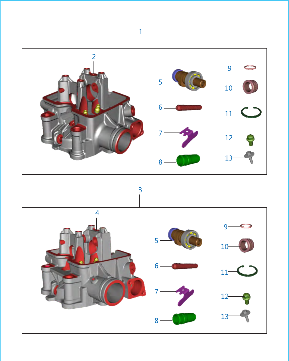 Plate 3A — Cyl Head New Casting Circulars IB:303