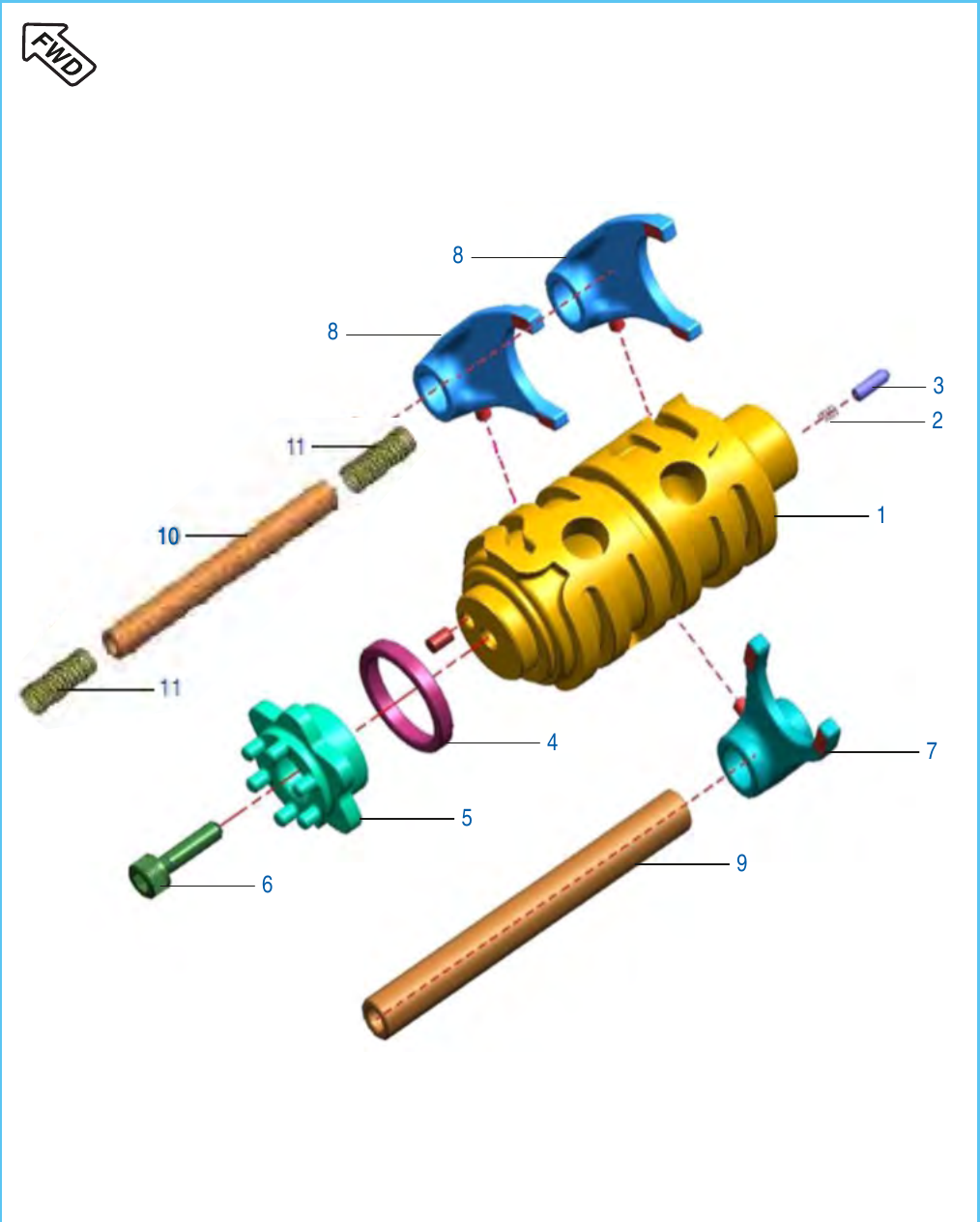 Plate 8 — Change Drum / Shift Fork